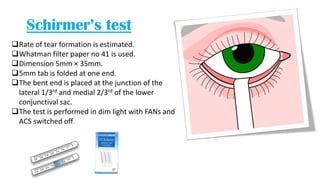 tear function test|what does schirmer's test mean.